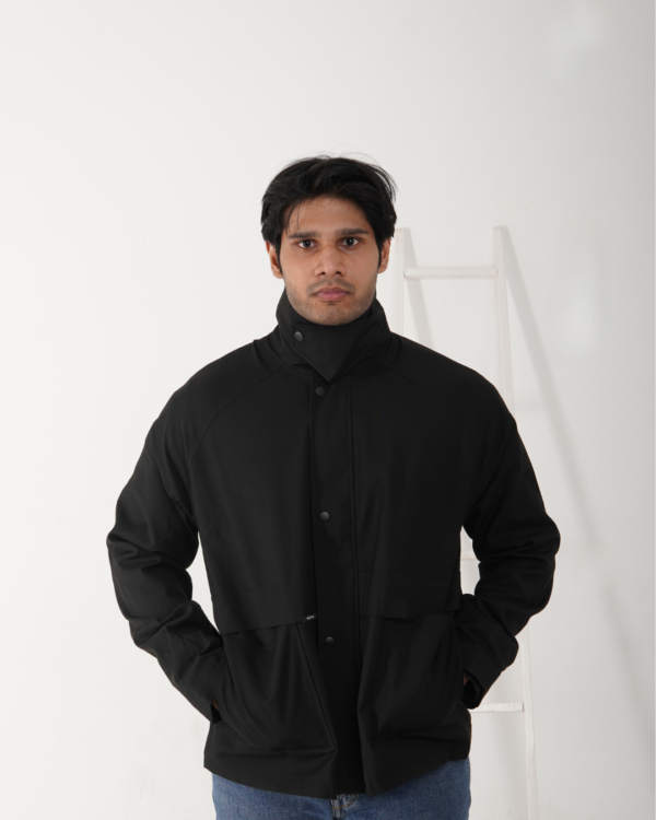 Untitled 02 | Black Utility Jacket (Unisex)