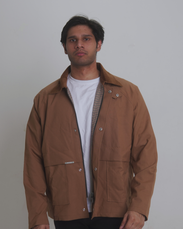 Untitled 02 | Caramel Utility Jacket (Unisex) - Image 2